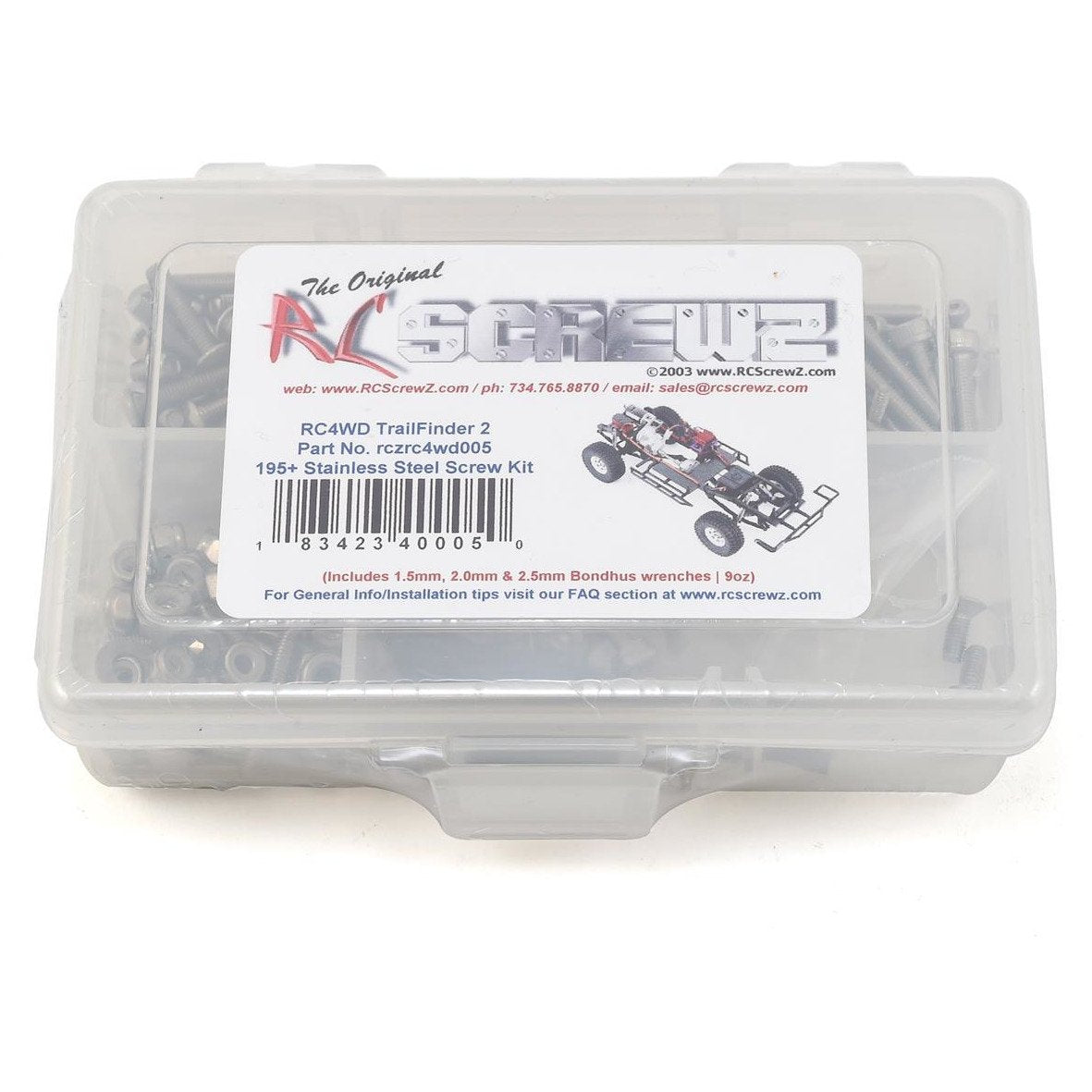 RC Screwz RC4WD Trail Finder II Stainless Steel Screw Kit