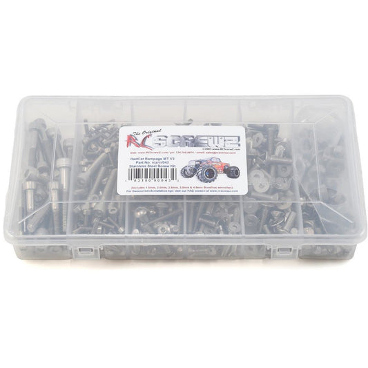 RC Screwz RedCat Racing Rampage MT V3 Stainless Steel Screw Kit