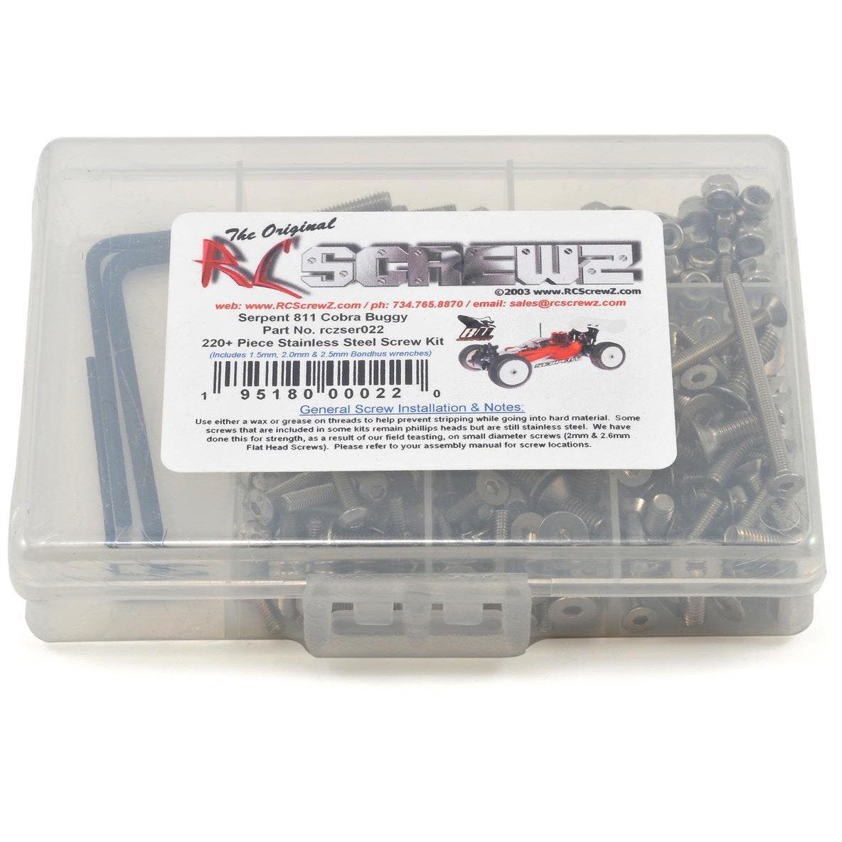RC Screwz Serpent 811 Cobra 1/8 Buggy Stainless Steel Screw Kit