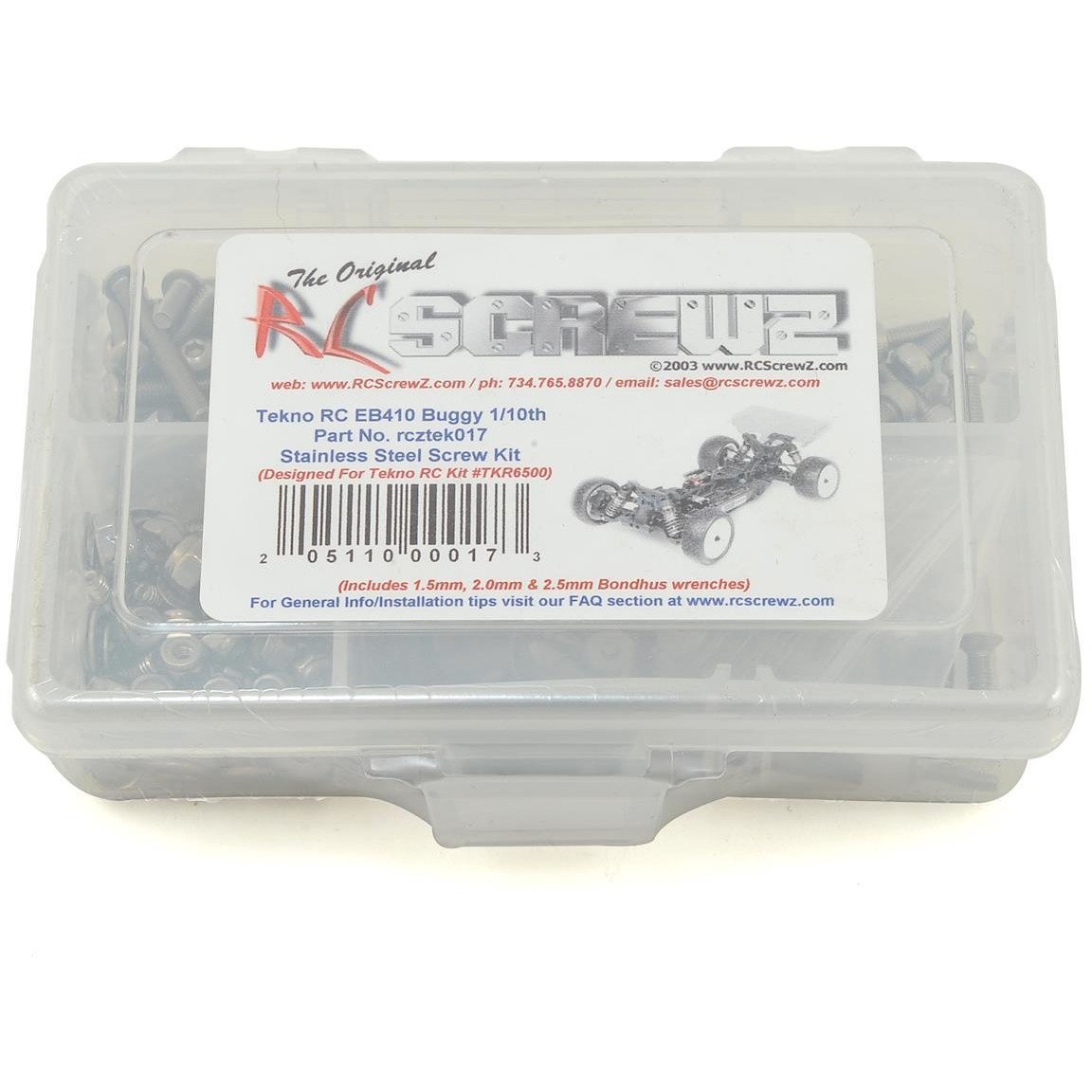 RC Screwz Tekno RC EB410 Buggy Stainless Steel Screw Kit