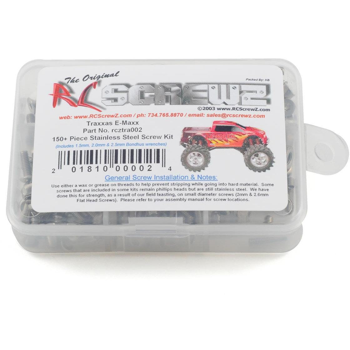 RC Screwz Traxxas E-Maxx Stainless Steel Screw Kit