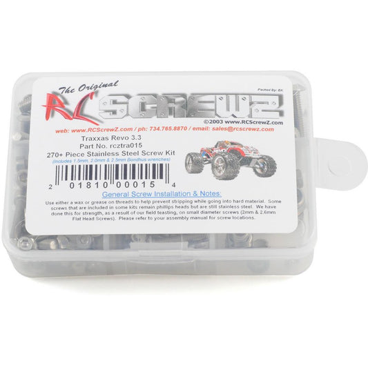RC Screwz Traxxas Revo 3.3 Stainless Steel Screw Kit