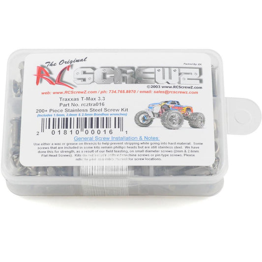 RC Screwz Traxxas T-Maxx 3.3 Stainless Steel Screw Kit
