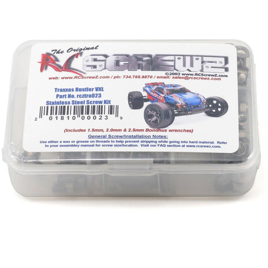 RC Screwz Traxxas Rustler VXL Stainless Steel Screw Set