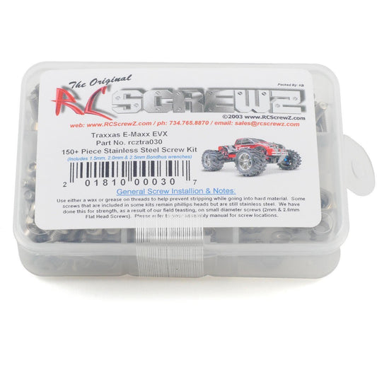 RC Screwz Traxxas E-Maxx EVX Stainless Steel Screw Kit