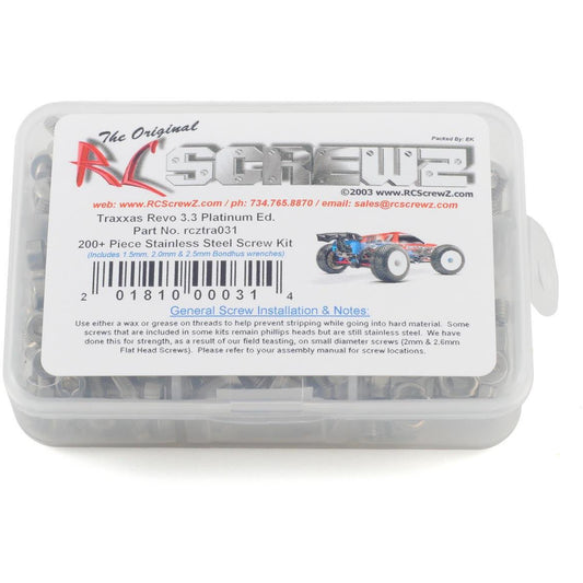 RC Screwz Traxxas Revo Platinum Edition Stainless Steel Screw Kit
