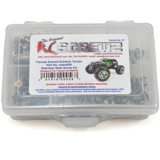 RC Screwz Traxxas Summit Extreme Stainless Steel Screw Kit