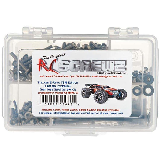 RC Screwz Stainless Screw Kit E-Revo TSM