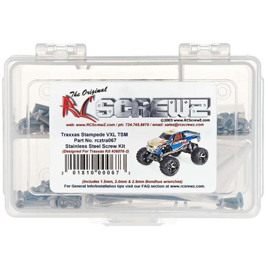 RC Screwz Stainless Screw Kit Stampede VXL TSM