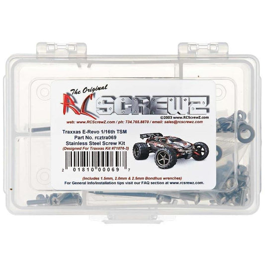 RC Screwz Stainless Screw Kit 1/16 E-Revo TSM