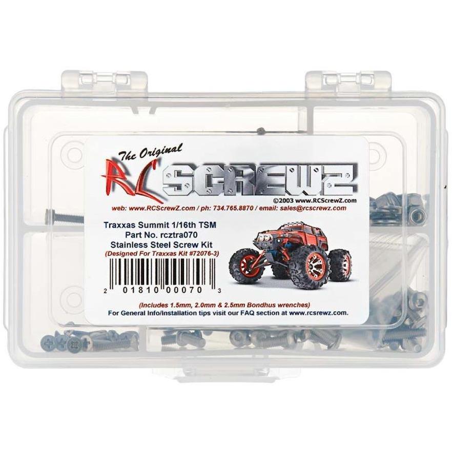 RC Screwz 1/16 Summit TSM Stainless Screw Kit