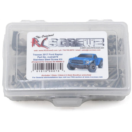 RC Screwz Traxxas Ford Raptor 2017 Stainless Steel Screw Kit