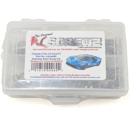RC Screwz Traxxas 4-Tec 2.0 Ford GT Stainless Steel Screw Kit