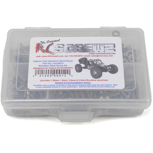 RC Screwz Vaterra Twin Hammers Rock Racer Stainless Steel Screw Kit