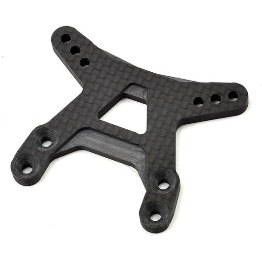 Revolution Design B6 Heavy-Duty Carbon Fiber Front Shock Tower (Flat Arm)