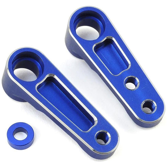 Revolution Design B6 Aluminum Steering Bellcrank Set (Blue)