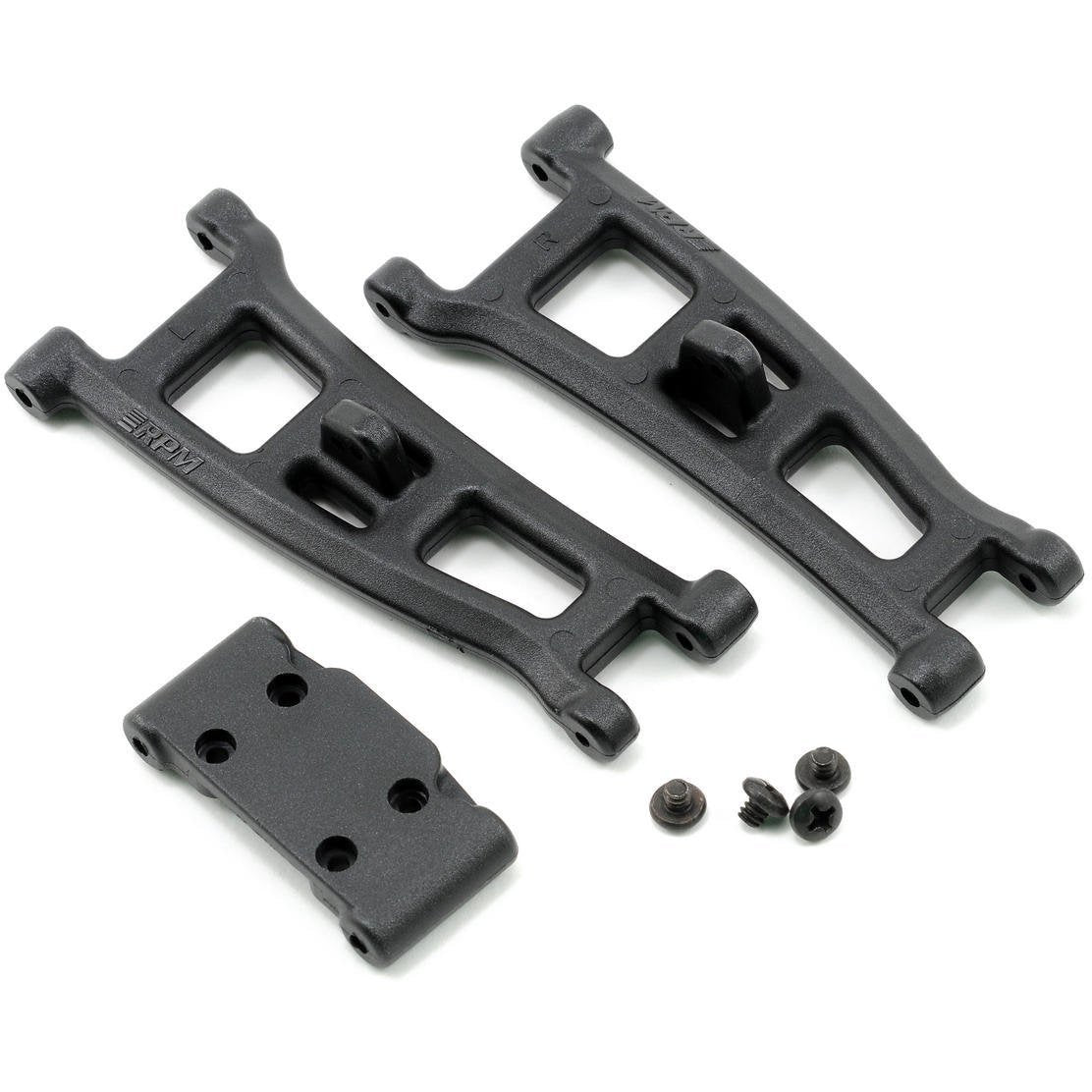 RPM Front A-Arms w/Bulkhead (Black) (GT2, SC10)