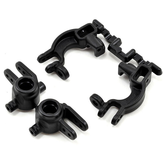 RPM Traxxas 4x4 Caster & Spindle Block Set (Black)