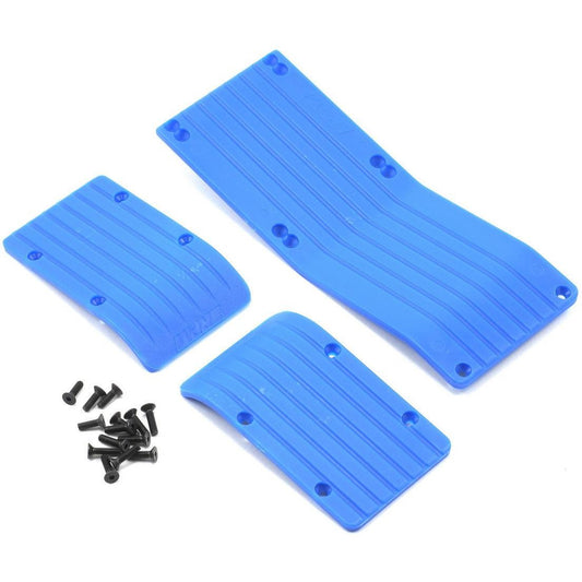 RPM 3-Piece Skid Plate Set (Blue) (T-Maxx #4908 & E-Maxx #3905)