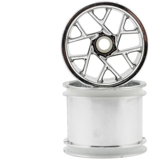 RPM "Slingshot 12 Spoke" Traxxas Nitro Front Wheels (2) (Chrome) (Pins)