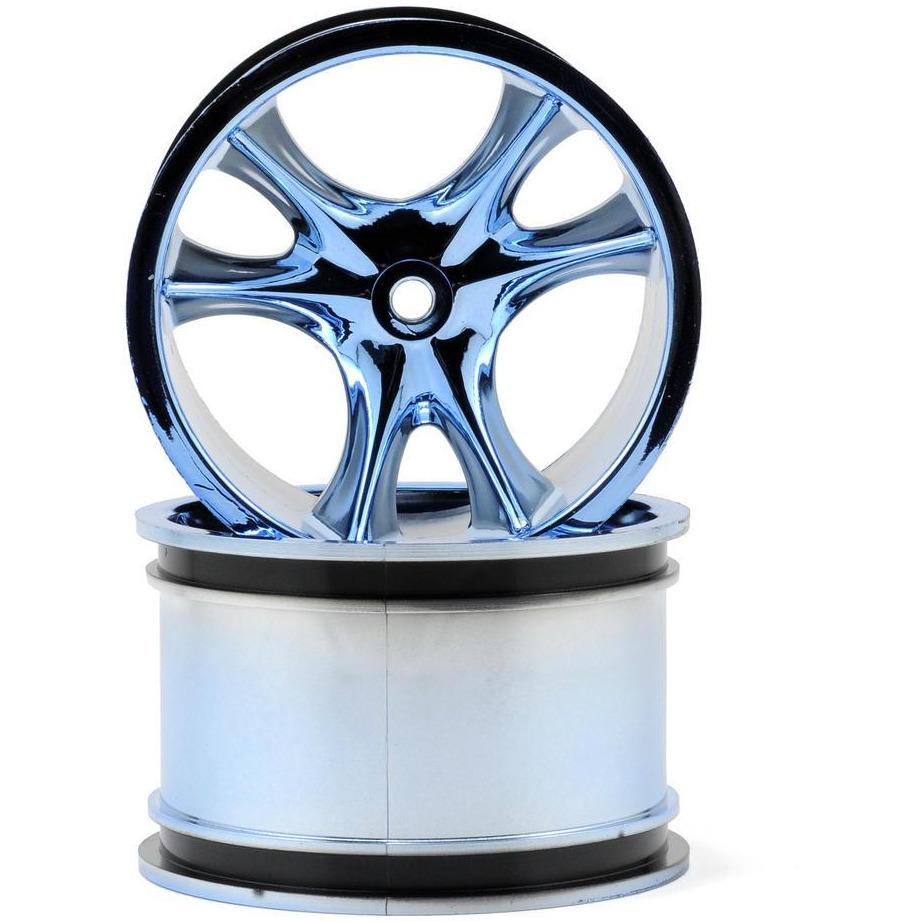 RPM Monster Clawz Monster Truck Wheel (2) (Standard Offset) (Blue Chrome)