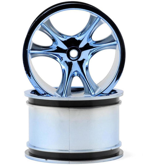 RPM Monster Clawz Monster Truck Wheel (2) (Standard Offset) (Blue Chrome)