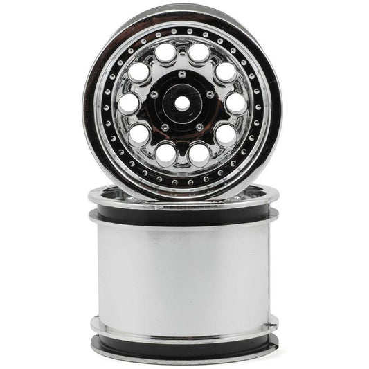 RPM "Revolver 10 Hole" Associated Rear Wheels (2) (Chrome) (Pins)