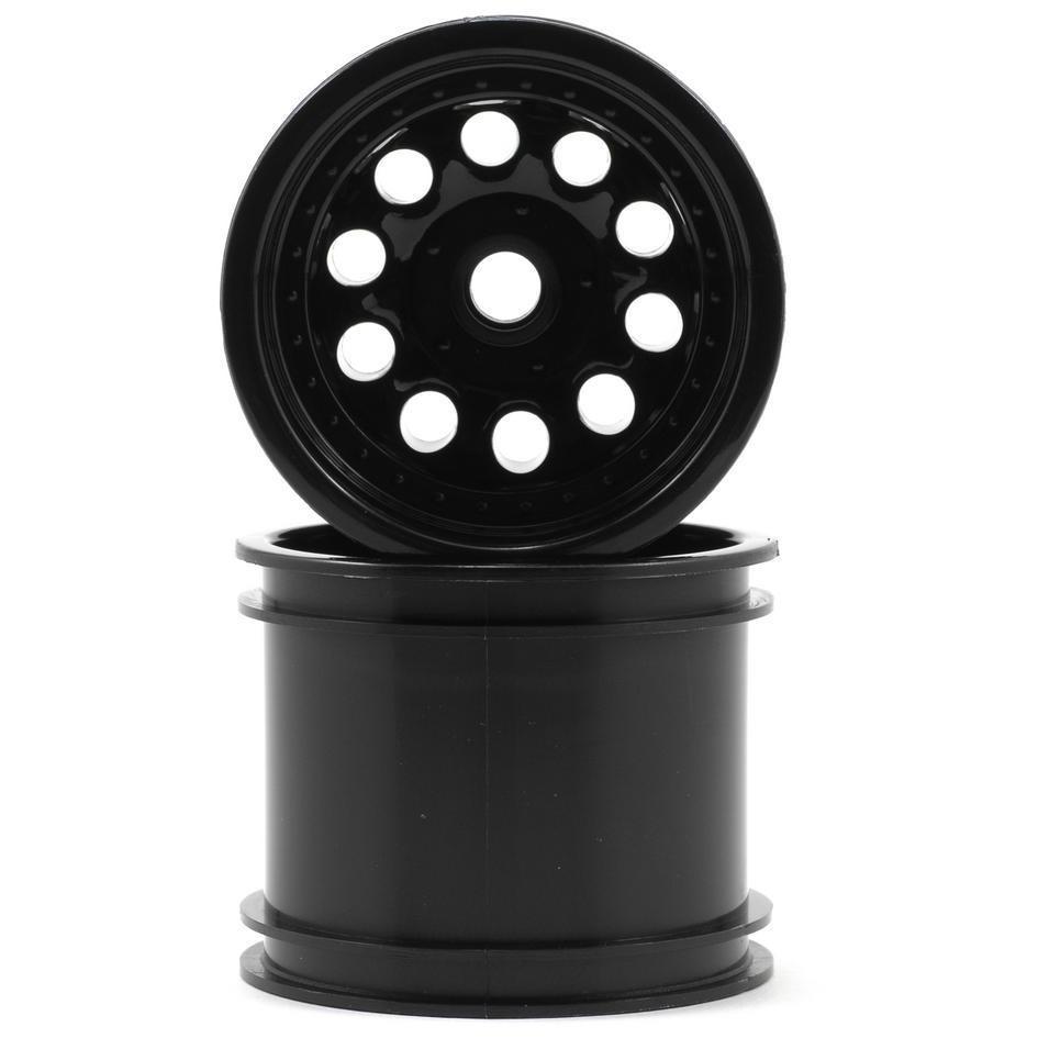 RPM "Revolver 10 Hole" Associated Front Wheels (2) (Black) (Pins)