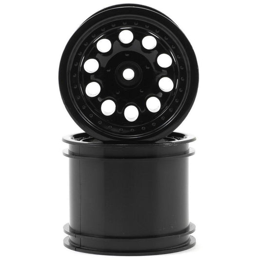 RPM 12mm Hex "Revolver 10 Hole" Traxxas Electric Rear Wheels (2) (Black)