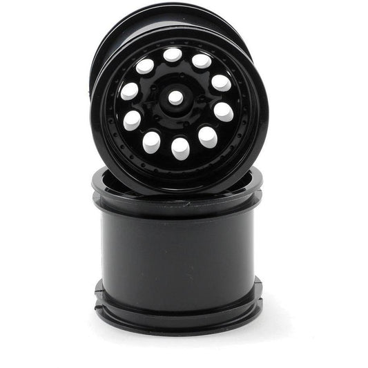 RPM Revolver 10 Hole Traxxas Electric Front/Nitro Rear Wheels (2) (Black)