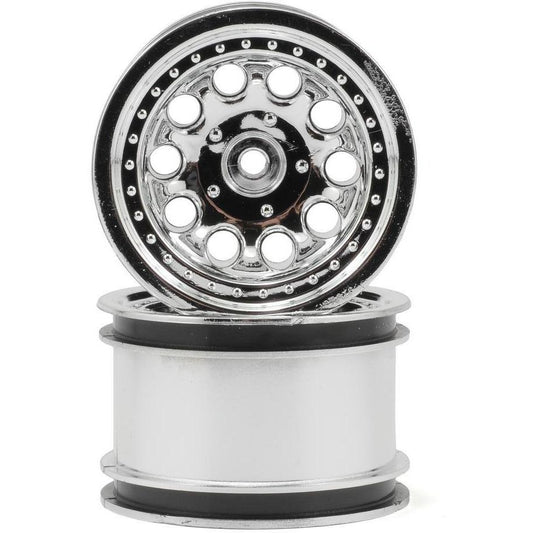 RPM Revolver 2.2" Rock Crawler Wheels (2) (Chrome) (Narrow Wheelbase)