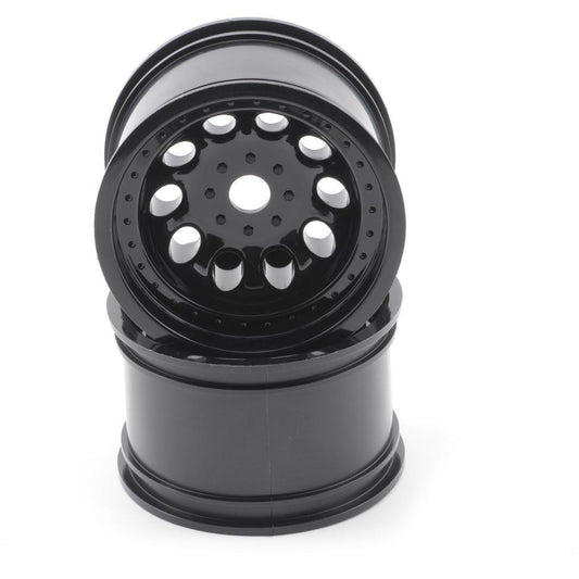 RPM "Revolver" Monster Truck Wheels (17mm Hex) (2) (StableMaxx) (Black)