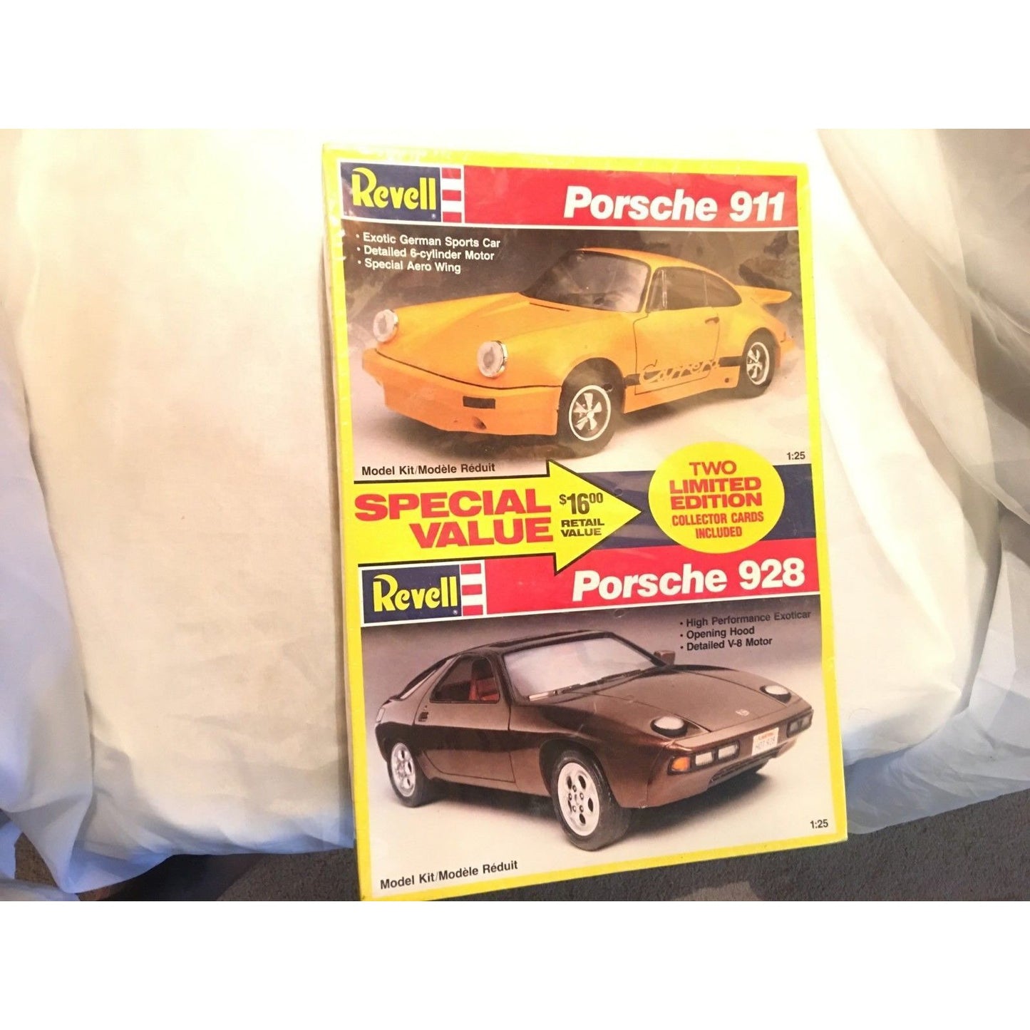 1/25 Scale. Revell No.6164  Porsche 911 & Porsche 928 Set