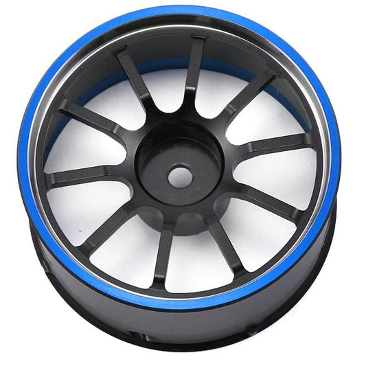 Sanwa/Airtronics M12/M12S Aluminum Steering Wheel (Blue)