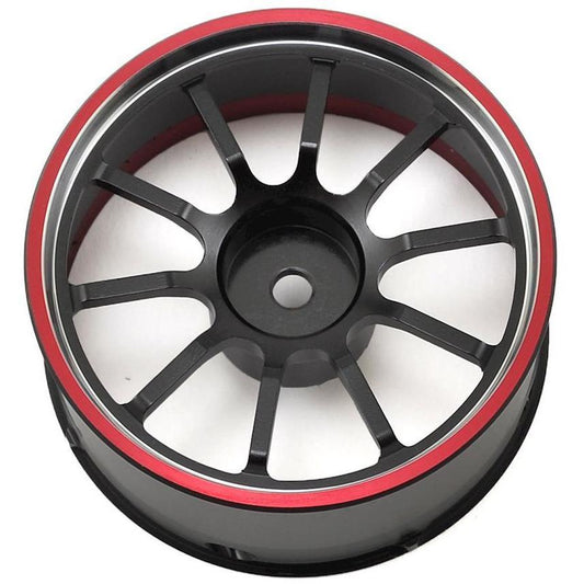 Sanwa/Airtronics M12/M12S Aluminum Steering Wheel (Red)