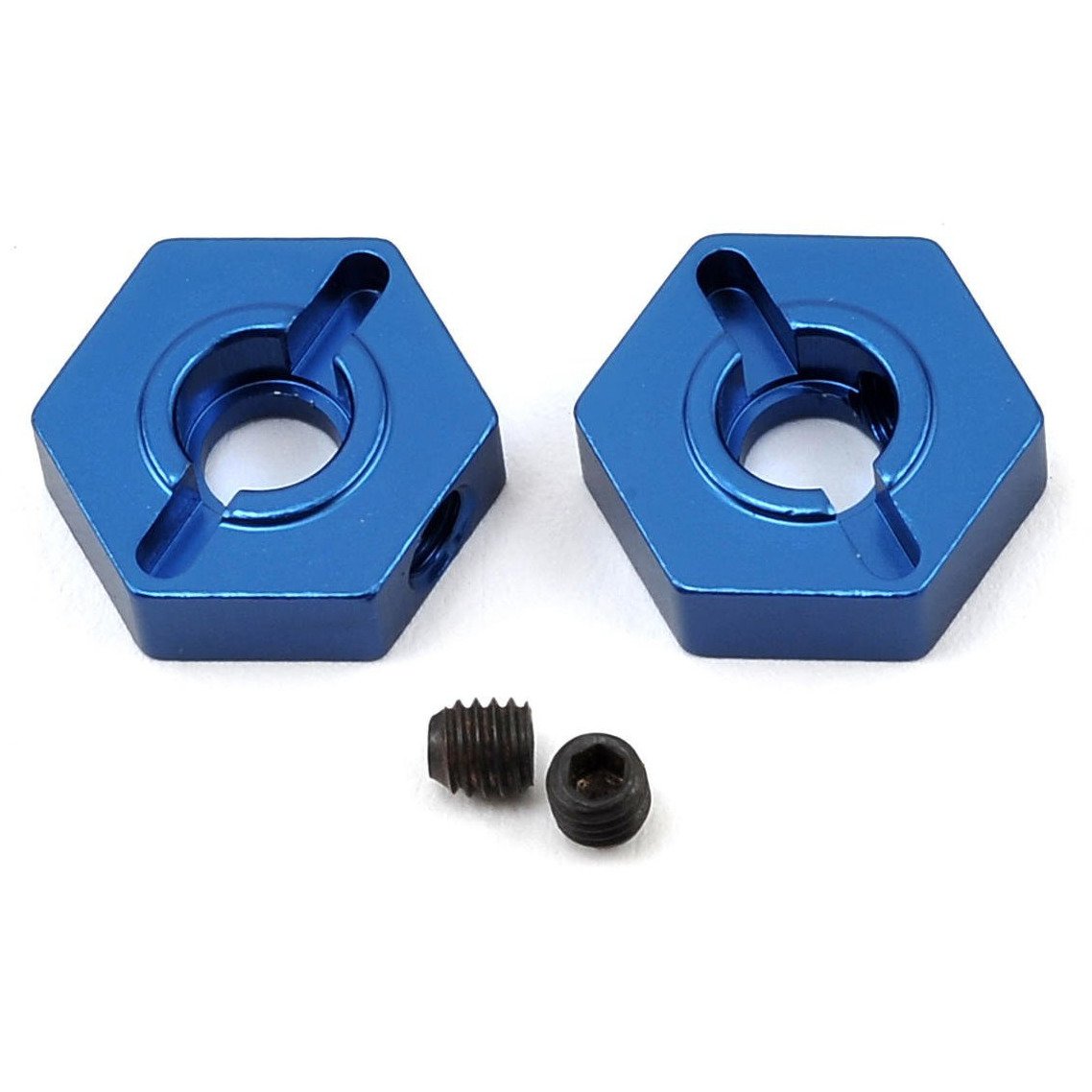 ST Racing Concepts Arrma Aluminum Front Hex Adapters (2) (Blue)
