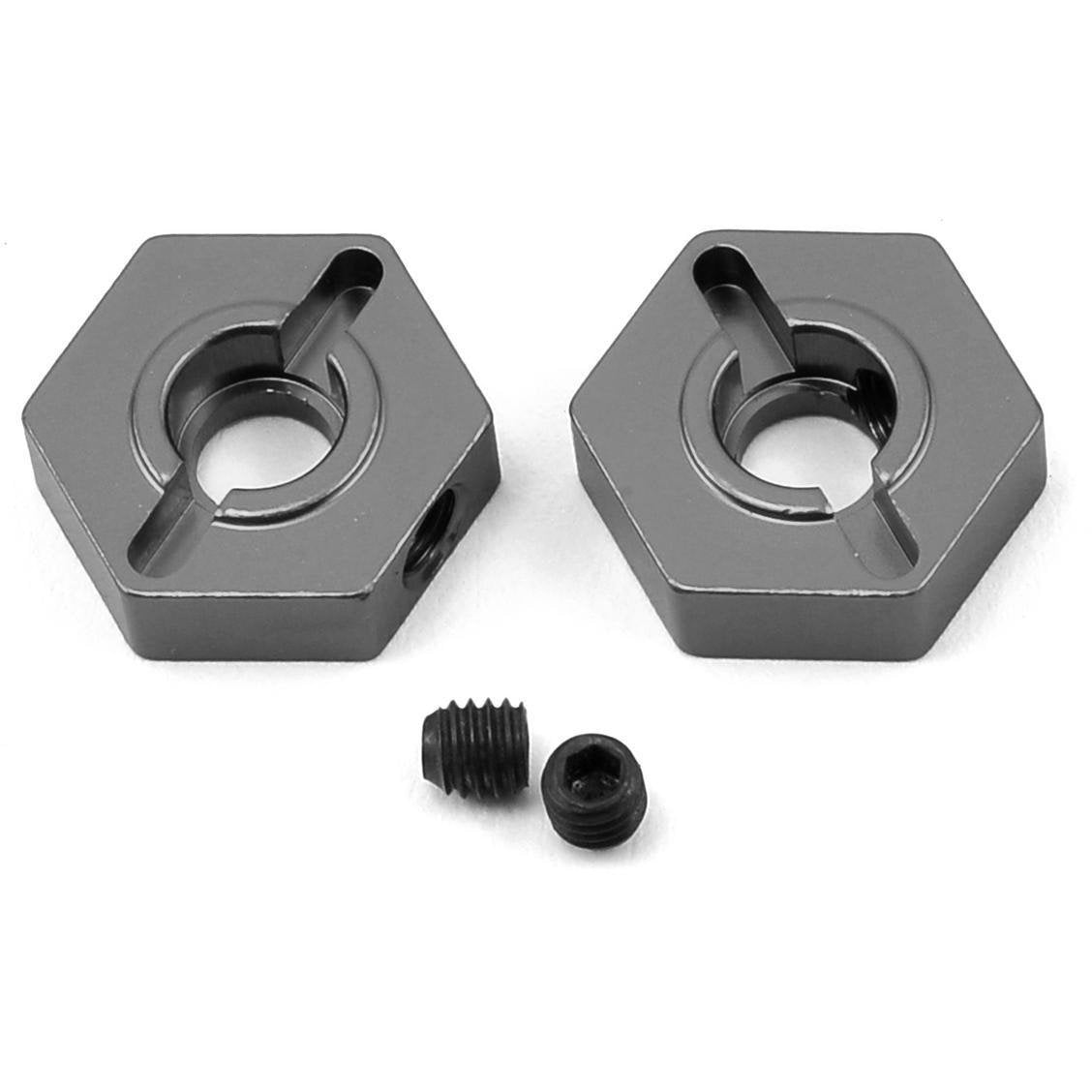 ST Racing Concepts Arrma Aluminum Front Hex Adapters (2) (Gun Metal)