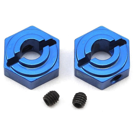 ST Racing Concepts Arrma Aluminum Rear Hex Adapters (2) (Blue)