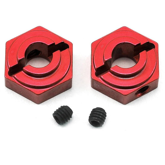 ST Racing Concepts Arrma Aluminum Rear Hex Adapters (2) (Red)