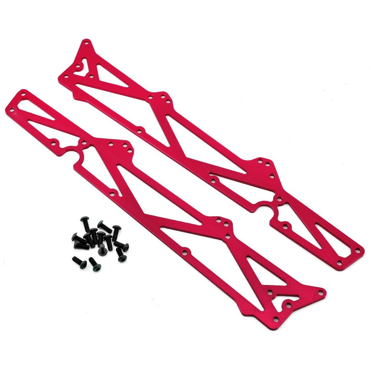 ST Racing Concepts Arrma Aluminum TVP Chassis Side Plates w/Hardware (2) (Red)