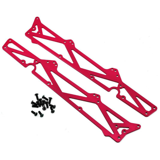 ST Racing Concepts Arrma Aluminum TVP Chassis Side Plates w/Hardware (2) (Red)