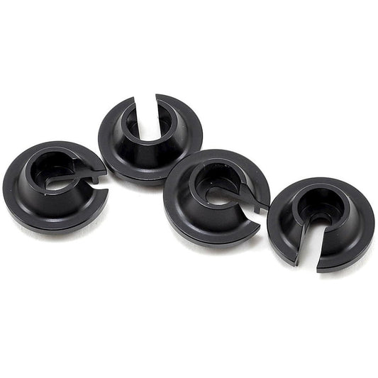 ST Racing Concepts Aluminum Shock Spring Retainer (4) (Black)