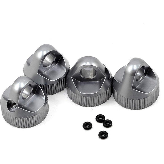 ST Racing Concepts Aluminum Upper Shock Caps (4) (Gun Metal)