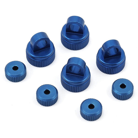 ST Racing Concepts Arrma Aluminum Upper & Lower Shock Caps (Blue)