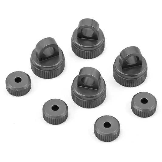 ST Racing Concepts Arrma Aluminum Upper & Lower Shock Caps (Gun Metal)
