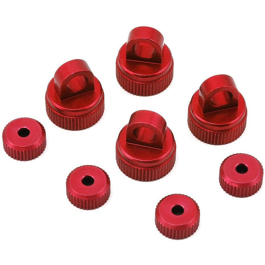 ST Racing Concepts Arrma Aluminum Upper & Lower Shock Caps (Red)