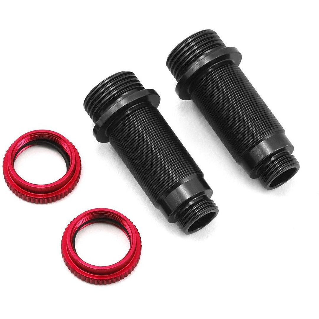 ST Racing Concepts Arrma Aluminum Front Threaded Shock Bodies (2) (Black/Red)
