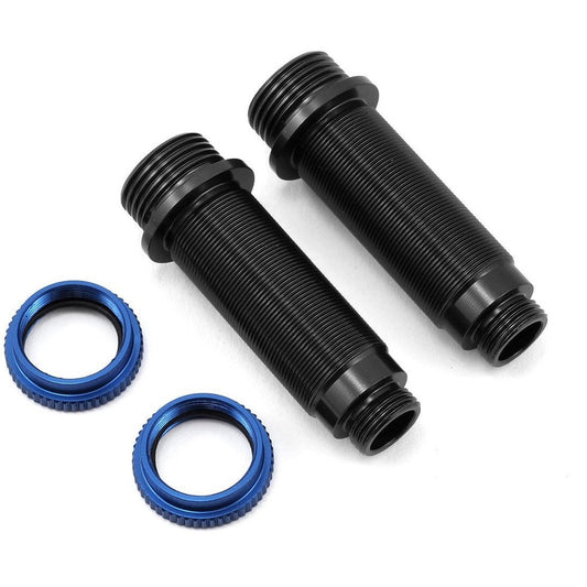 ST Racing Concepts Arrma Aluminum Rear Threaded Shock Bodies (2) (Black/Blue)