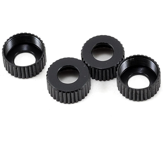 ST Racing Concepts Aluminum Lower Shock Caps (4) (Black)