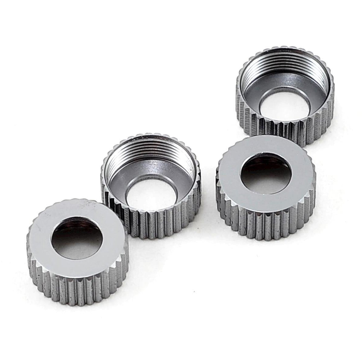 ST Racing Concepts Aluminum Lower Shock Caps (4) (Gun Metal)